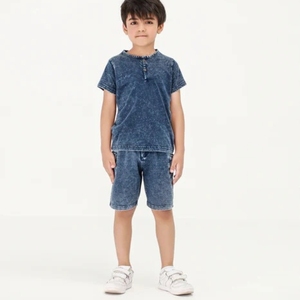 Custom Men Clothes Wholesale Washed Design Denim <b>Pants</b> High Quality Shorts Knee Length Streetwear - Product Image 4