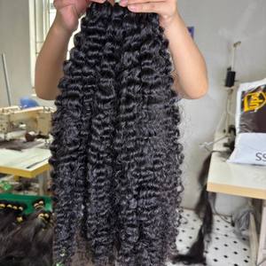 CDYHAIRVN Extensions de cheveux naturels bouclés birmans Jerry Curl à texture chaude, DD, donneur unique, sans mélange, sans silicone, 8 à 40 pouces, prix d'usine - Product Image 3