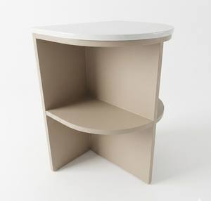 Table d'appoint moderne pour chambre et salon, étagère à 2 tiroirs, en bois d'hévéa écoresponsable du Vietnam et placage MDF, mobilier de chambre - Product Image 6