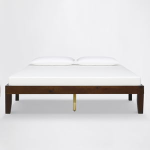 Cadre de lit plateforme en bois de pin massif OEM ODM, lits en bois écologiques, meubles de chambre à coucher, fabricant vietnamien - Product Image 1