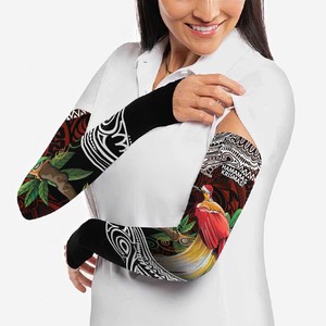 Camiseta Unisex de Manga Larga con Protección Solar UPF50+ y Efecto Refrigerante, Estampado Tribal de Pájaro Carpintero por Sublimación, de Seda Helada - Product Image 5