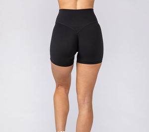 Shorts de yoga sans couture taille haute pour femme, idéal pour l'entraînement, la gym, le fitness et les activités sportives - Product Image 4