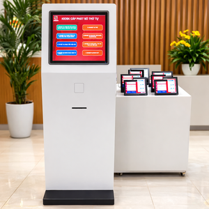 Kiosco Profesional de Gestión de Colas e Información Pública con 17 Lectores de Tarjetas de Identificación e Impresora Integrada |   AT-KIOSK – Disponible para OEM - Product Image 1