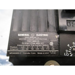 Interruptor de Circuito General Electric TEC36015 de 3 Polos - Equipo y Piezas de Semiconductores de Confianza de Marca Global - Product Image 1