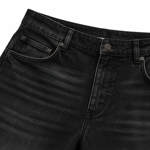 Premium Quality Custom Denim Jorts Men's Loose Fit Streetwear Jean Shorts Supplier - Product Image 6