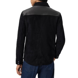 Professional Manufacture Men's <b>Winter</b> <b>Leather</b> <b>Jackets</b> with Stand Collar and Front Logo Multi Pockets Design High Quality - Product Image 5