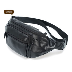 Sacs banane en cuir véritable écologiques, couleur unie et à motifs, pour hommes et femmes - Product Image 4