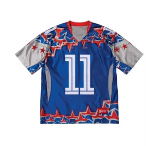 Custom 100% <b>Polyester</b> American Football Jersey High Quality Sublimation Breathable Boxy Design Front Plus Size Uniform <b>Shirts</b> - Product Image 5
