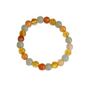 Energizes CREATIVITY Crystal Healing <b>Gemstone</b> Beaded Meditation <b>Bracelet</b>/Fashion Jewelry Intention <b>Bracelet</b> from Indian Supplier - Product Image 1