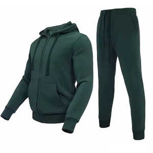 Survêtement unisexe rouge uni à manches longues avec fermeture éclair, col montant, respirant, coupe classique, automne, adultes, 100% polyester - Product Image 6