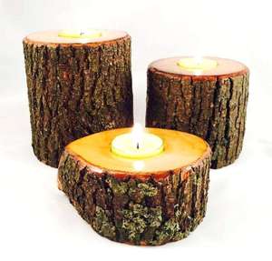 Portavelas de madera de alta calidad para bodas, eventos festivos y regalos. Soporte de vela rústico personalizado para decoración del hogar y mesa. - Product Image 3