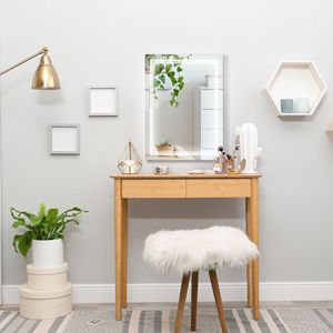 Specchio da Bagno a LED 32x24 da Parete, Specchio Intelligente con Touch Screen, Impermeabile, Cornice in Rame, Illuminazione Orizzontale e Verticale - Product Image 4