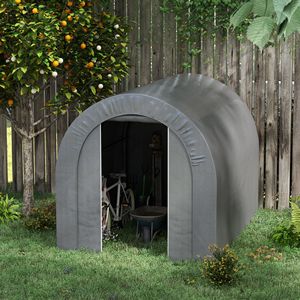 Tenda da Esterno in Metallo Zincato Impermeabile e Resistente 6FT X 8FT per Riporre Bici/Moto e Attrezzi - Product Image 2