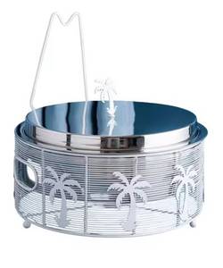 Recipiente para Calentar Comida, Negro Mate, Acanalado, Metálico, con Tapa Abatible, Plegable, Apilable, Impermeable, Diseño de Lujo para Buffet - Product Image 2