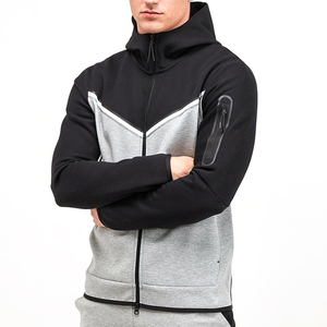 Ensemble de survêtement pour homme, deux pièces, veste à manches longues, pantalon de survêtement à taille élastique, vêtements de sport confortables pour l'entraînement en plein air - Product Image 2