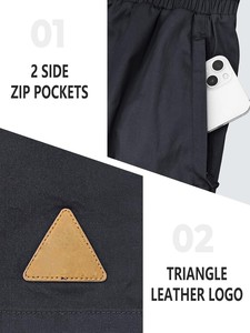 Shorts d'été respirants pour hommes en coton doux avec taille élastique et cordon de serrage – Confortables pour le sport, la gym et la course à pied - Product Image 4
