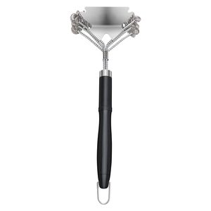 Spazzola Raschietto per Barbecue in Acciaio Inossidabile con Filo Intrecciato, Strumento per Griglie Esterne con Spazzole Senza Setole per Griglie in Porcellana - Product Image 1