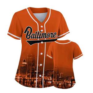 Camiseta de Béisbol Sublimada Personalizada, Uniforme Deportivo Transpirable de Poliéster para Equipos, Camiseta Deportiva Transpirable de Poliéster - Product Image 1