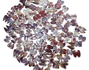 Par de piedras preciosas de ágata de encaje loco de alta calidad, precio al por mayor, ágata de encaje loco, piedras preciosas hechas a mano para joyería - Product Image 1