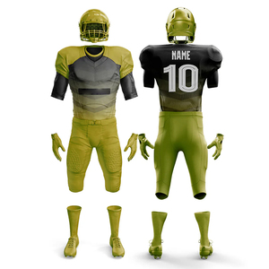 Maillot de football américain personnalisé à col en V par sublimation, maillot de football américain personnalisé brodé pour équipe - Product Image 5