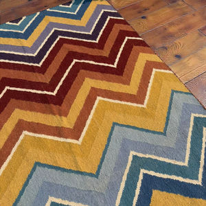 Alfombra Kilim de Lana Hecha a Mano, Patrón Abstracto Colorido, Ecológica, Apta para Mascotas, Tejido Plano, Alfombra Moderna de Estilo Bohemio - Product Image 4