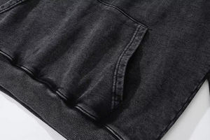 Sudadera con Capucha Vintage para Hombre, Lavado Ácido, con Gráfico de Doberman, Estilo Oversize, Moda Urbana, Venta al Por Mayor Personalizada - Product Image 5