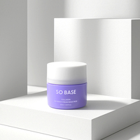 [ECOSMEC] SO BASE Masque Crème au Collagène Sans Rinçage avec Contenant Distributeur Fraîcheur pour Soin Hydratant Profond Jour & Nuit