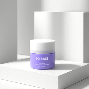 [ECOSMEC] SO BASE Masque Crème au Collagène Sans Rinçage avec Contenant Distributeur Fraîcheur pour Soin Hydratant Profond Jour & Nuit - Product Image 2