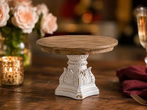 Vintage Farmhouse Pedestal Tray <b>Set</b>, Rustic Wooden <b>Cake</b> <b>Stand</b>, Vintage Wedding Table Centrepiece, Shabby Chic Display Riser Gift - Product Image 2