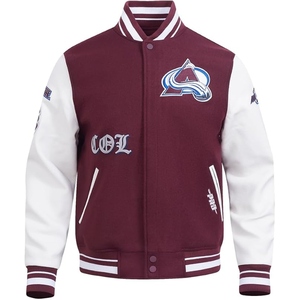 Chaqueta Varsity Premium al por Mayor, Chaqueta Bomber Personalizada con Letras Universitarias, Ropa Urbana, Parches Bordados OEM, Logotipo Personalizado - Product Image 5