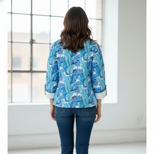 Veste matelassée en coton indien réversible, double face, faite à la main, imprimé bohème, magnifique manteau d'hiver pour femmes - Product Image 2