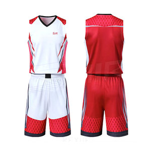 Lightweight Unique Style Basketball Uniform Solid Color Sublimation Printing Basketball Uniform - Product Image 1