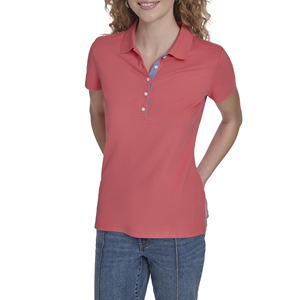 Stylish Button V Neck <b>Womens</b> Polo Shirts Short Sleeve Summer Shirt For Ladies Office Wear Slim Fit Trendy Fashionable Apparel - Product Image 1
