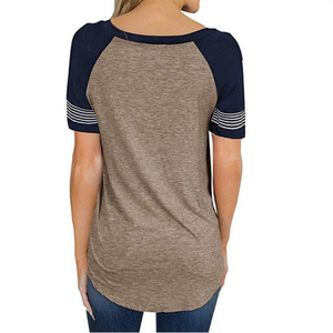 Women Casual Summer Printed Tee Shirt Breathable Cotton <b>Tops</b> Short Sleeve Lightweight Comfortable Apparel - Product Image 4