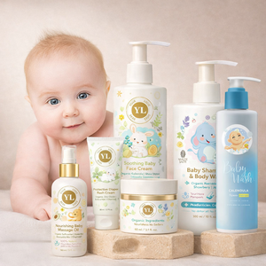 ชุดผลิตภัณฑ์อาบน้ำและดูแลผิวสำหรับเด็กครบชุด ผลิตภัณฑ์อาบน้ำไม่ระคายเคือง โลชั่นบำรุงผิว และชุดทำความสะอาดอ่อนโยน รับผลิตแบรนด์ส่วนตัว - Product Image 3