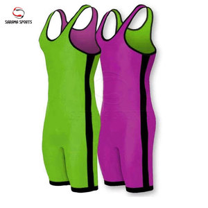 Traje de Lucha Libre Profesional para Hombre, Singlet de Poliéster y Spandex para Competencia, Singlets Juveniles de Lucha Libre con Logotipo Personalizado - Product Image 2