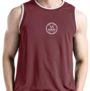 Chaleco Deportivo Burgundy Blitz para Levantamiento de Pesas, Gimnasio, Entrenamiento, Fitness, Transpirable, Atlético, Sin Mangas, Rendimiento Activo - Product Image 5