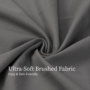 Set di 3 Lenzuola in Microfibra per Letto Singolo, Resistenti allo Sbiadimento e Antipiega, Facili da Pulire - Grigio per Biancheria da Letto per Bambini - Product Image 5
