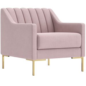 Sillón individual rosa, éxito de ventas, para la sala de estar o el dormitorio, con un diseño simple, moderno y duradero. - Product Image 2