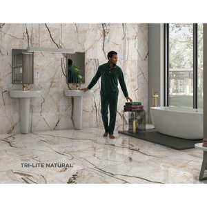 Dalles de porcelaine polies grand format Tri Lite Gleam 800x1600mm, épaisseur 10mm, garantie 3 ans pour les murs et sols de salon - Product Image 6