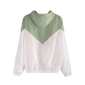 Hot Selling Women Color Blocked Windproof Windbreaker <b>Jackets</b> Fashion Long Sleeve Breathable <b>Winter</b> Outdoor Sports Nylon <b>Jacket</b> - Product Image 4