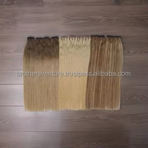 Blonde pour Ombre Full Frontal Weave Perruque Brésilienne Crépus Style Vierge Cheveux Grade E Indien Cheveux Humains Volle Spitze Perucke - Product Image 4
