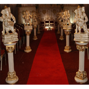 Fiber Ganesha <b>Statue</b> With Roman Pillar Wedding Pillars <b>Statues</b> Decoration Wedding Walkway Pillars <b>Statues</b> Melbourne - Product Image 1