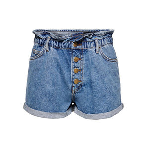 Shorts de Mezclilla Suaves y Cómodos para Mujer, Duraderos, Transpirables, de Cintura Alta, Ajustados - Product Image 1