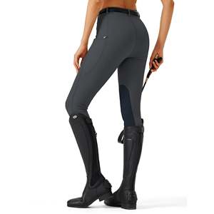 Pull On Women Horse <b>Riding</b> Tights Minimalist Lightweight Equestrian Breeches Elastic Waistband <b>Riding</b> Pants Ladies - Product Image 2