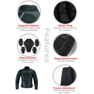 Chaqueta de Motociclismo de Carreras Diseñada para Pilotos Profesionales, Ofrece una Comodidad Ergonómica - Product Image 6