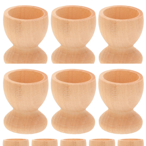 Ensemble de coupelles à œufs artisanales de qualité supérieure, support à œufs en bois massif écologique pour la maison, la boulangerie et la cuisine - Product Image 6