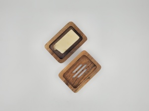 Handmade Wooden Soap Dish | Eco-Friendly Self Draining Soap Holder | Natural Wood Bathroom <b>Accessory</b> | OEM Wholesale - Product Image 1