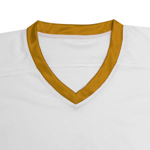 Camiseta de hockey sobre hielo con logo personalizado, estilo casual, para partidos, uniforme de equipo, manga larga, cuello en V. - Product Image 4