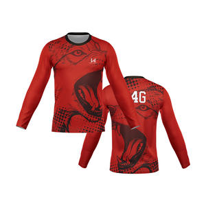 Camiseta Deportiva Casual Transpirable de Manga Raglán con Cuello Redondo, 220g, de Secado Rápido, Ecológica, con Estampado por Sublimación y Tejido Personalizado - Product Image 6